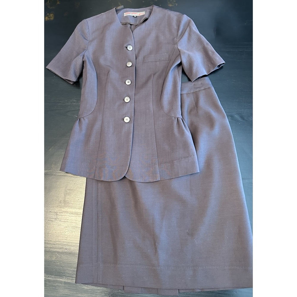 Asiana Airlines Cabin Crew Uniform Set Flight Attendant Jacket Skirt Size XS
